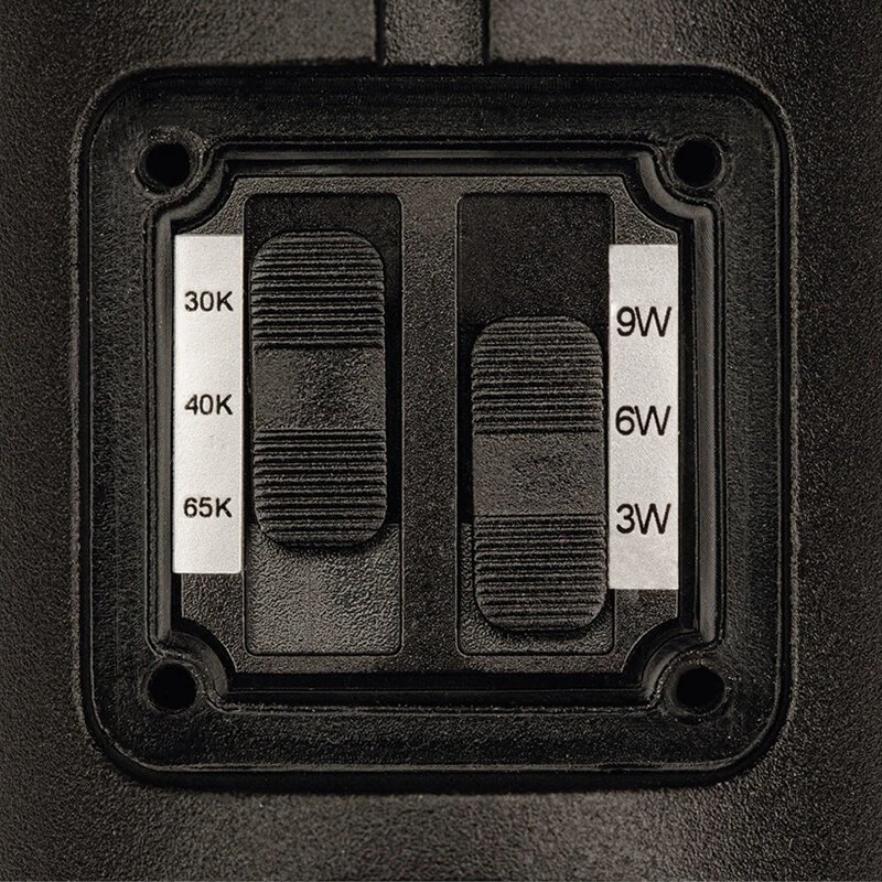 Lauko kryptinis LED šviestuvas 3W/6W/9W 3000K/4000K/6500K IP65 – matinis juodas