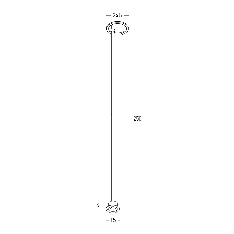 Lauko LED žibintas 20W 3000K IP65 – matinis juodas