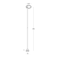 Lauko LED žibintas 20W 3000K IP65 – matinis juodas - Nuotrauka 4