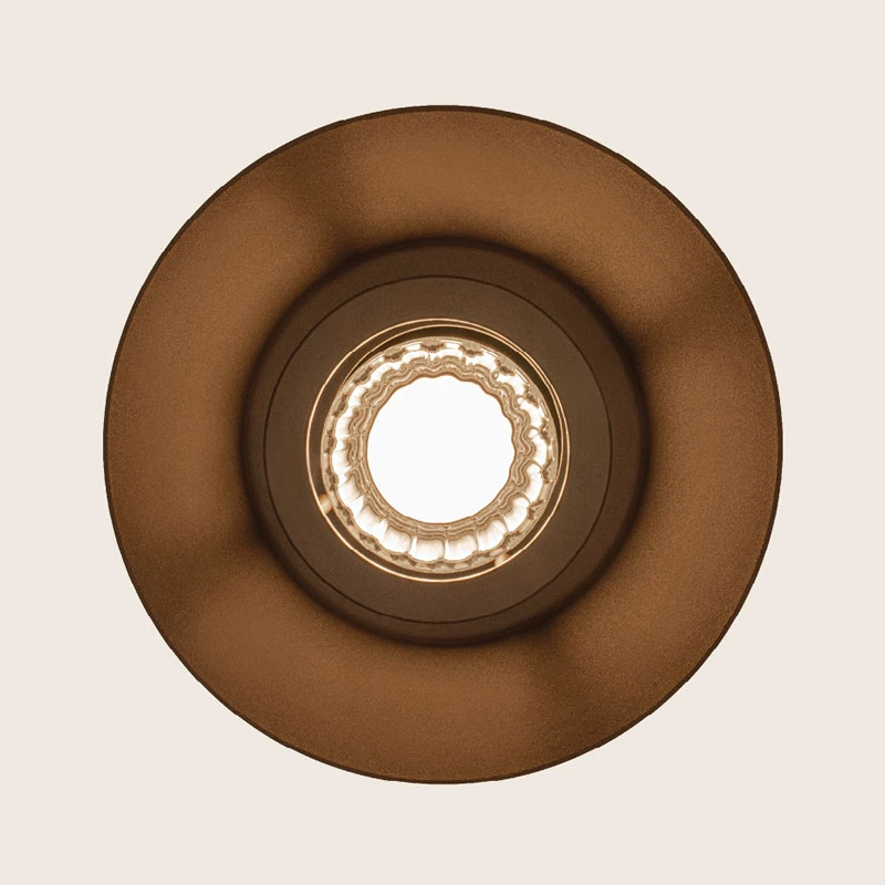 Outdoor LED ceiling light 13W 3000K IP54 – coffee-coloured