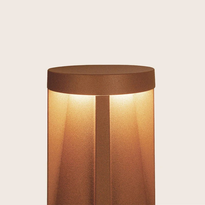 Lauko stulpinis LED šviestuvas 10W 3000K IP65 – kavos spalvos