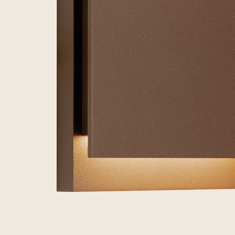 Outdoor LED step light 6W 3000K IP54 – coffee-coloured