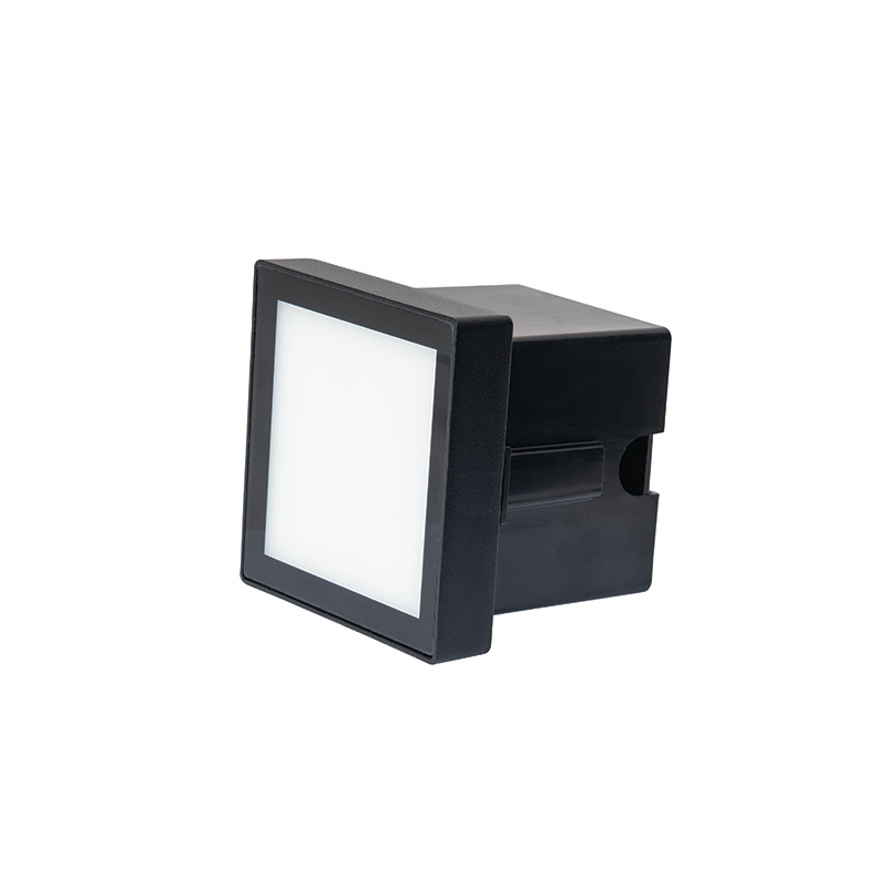 LED lauko sieninis šviestuvas 4W 3000K IP65 – kvadratinis, grafito, matinis