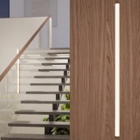 Sieninis šviestuvas 151 cm – linijinis, smėlio, LED 22W - Nuotrauka 13