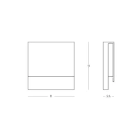 Outdoor LED step light 6W 3000K IP54 – matt white - Image 2