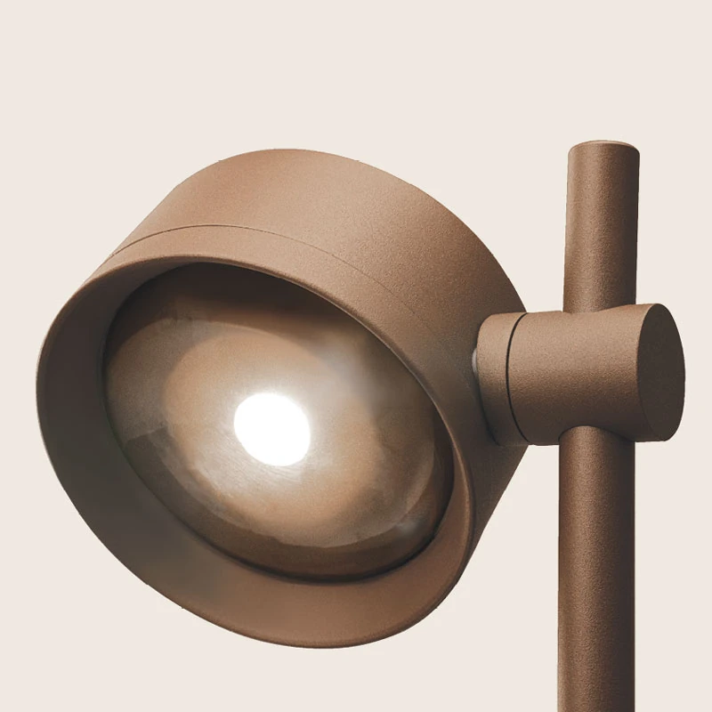 Lauko stulpinis LED šviestuvas 9W 3000K IP65 – matinis rudas