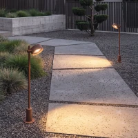 Lauko stulpinis LED šviestuvas 9W 3000K IP65 – matinis rudas - Nuotrauka 1