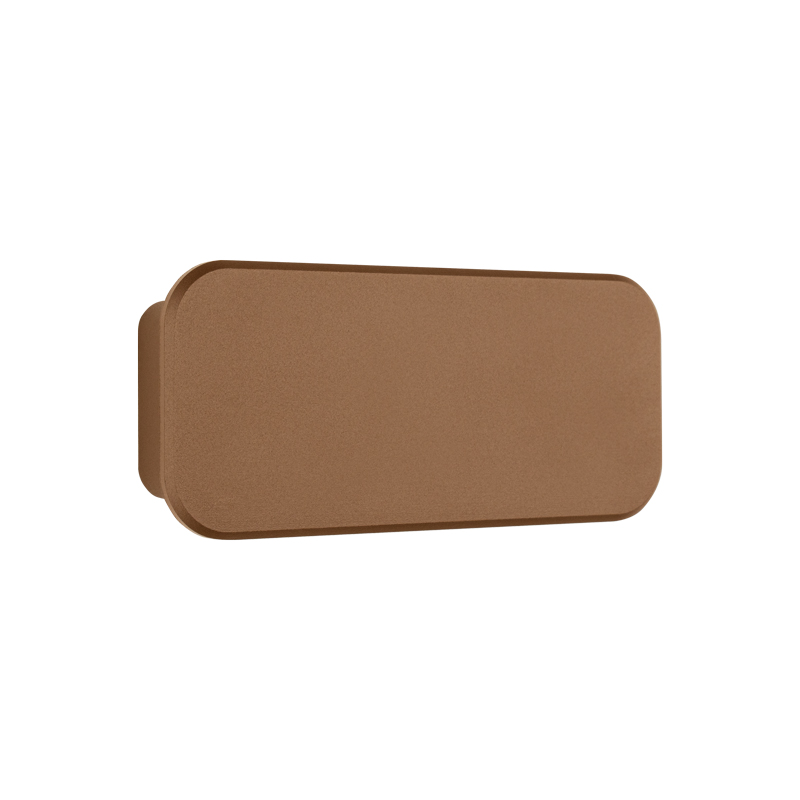 Outdoor LED wall light 9W 3000K IP54 – coffee-coloured