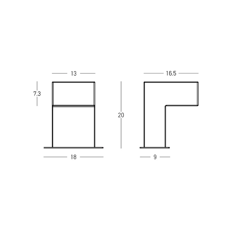 Lauko stulpinis LED šviestuvas 11W 2700K IP65 – matinis juodas
