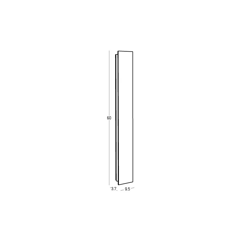 Lauko sieninis LED šviestuvas 11W 3000K IP65 – matinis juodas