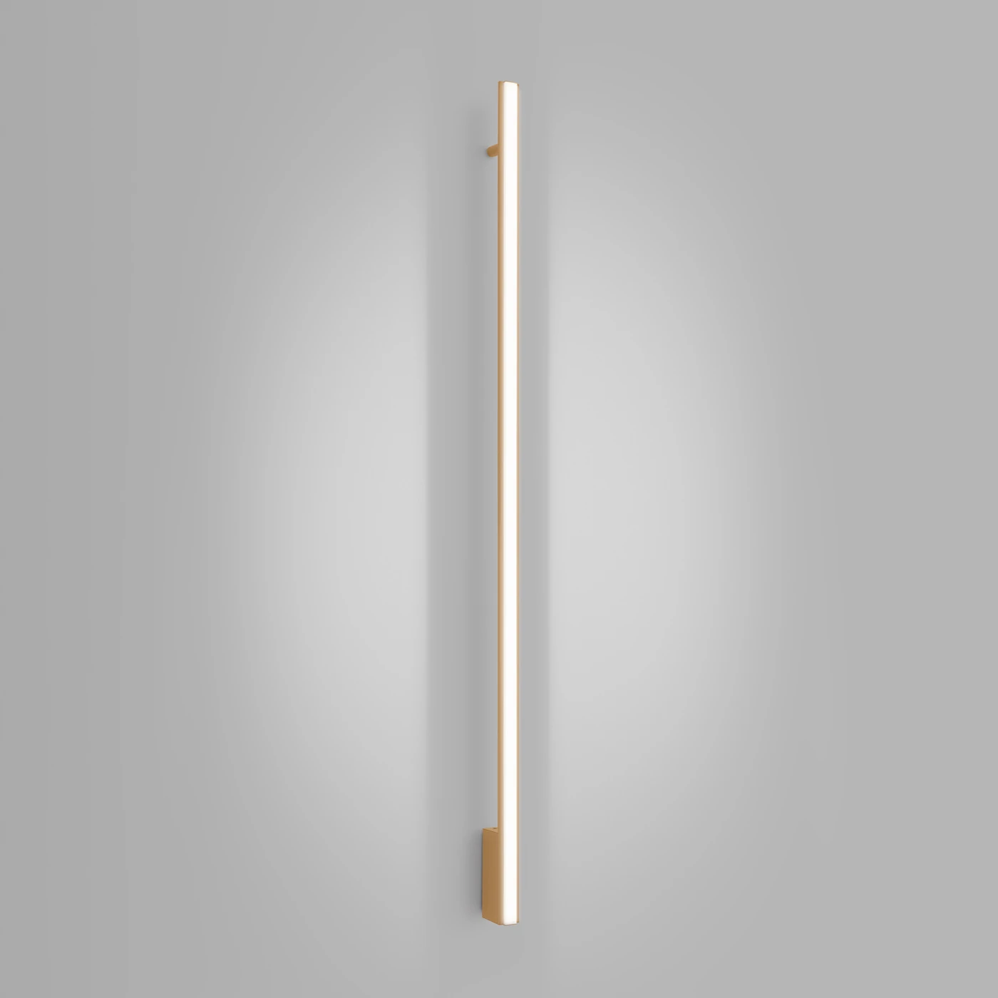 Sieninis LED šviestuvas 151 cm – linijinis, auksinis, CRI98