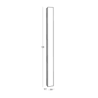 Lauko sieninis LED šviestuvas 25W 3000K IP65 – kavos spalvos - Nuotrauka 2