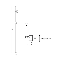 Įsmeigiamas lauko LED stulpelis 2x2.5W 3000K IP65 – matinis žalias - Nuotrauka 3