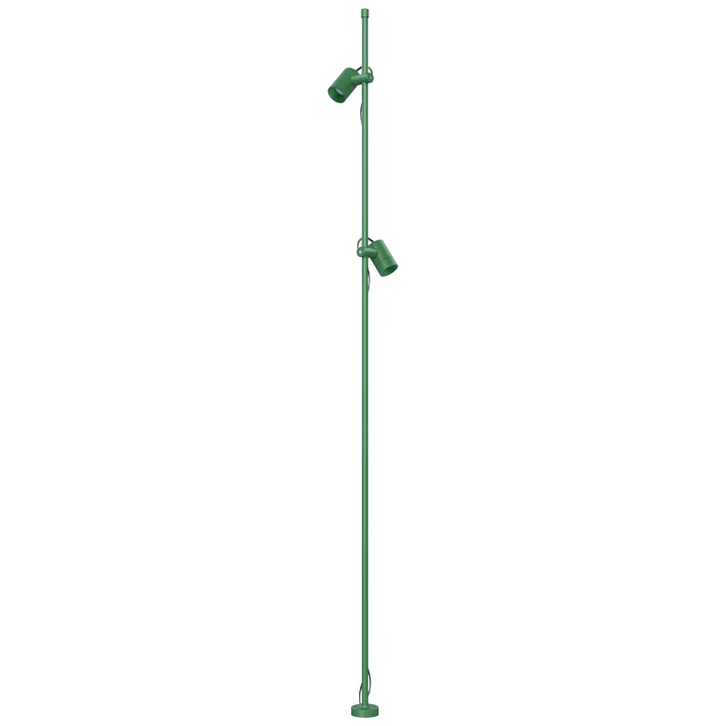 Įsmeigiamas lauko LED stulpelis 2x2.5W 3000K IP65 – matinis žalias