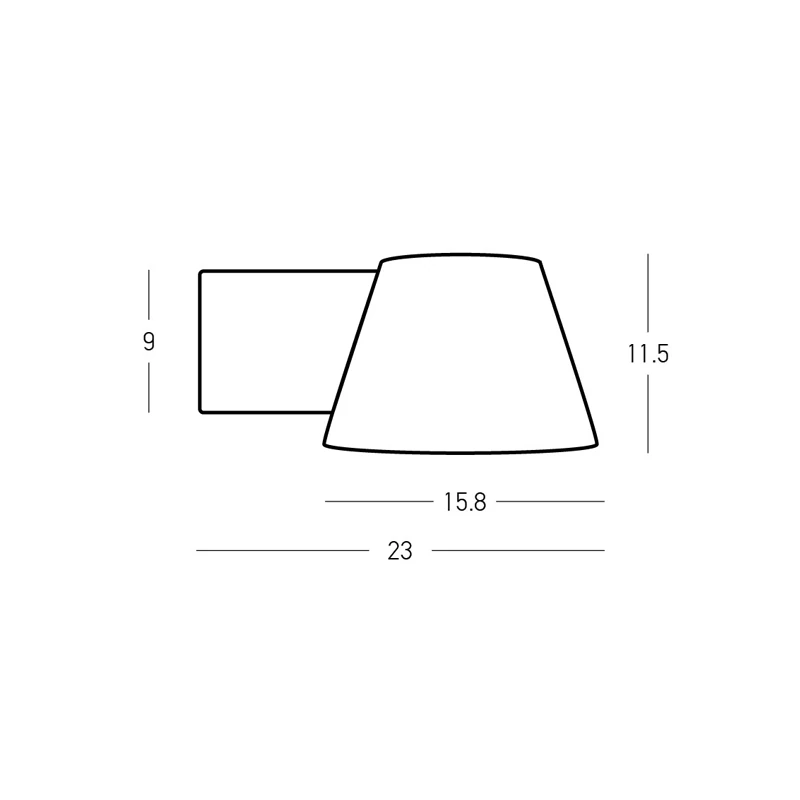 Lauko sieninis LED šviestuvas 6W 3000K IP65 – matinis juodas