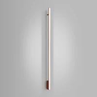Sieninis šviestuvas 151 cm – linijinis, ochros raudonas, CRI98 LED - Nuotrauka 4