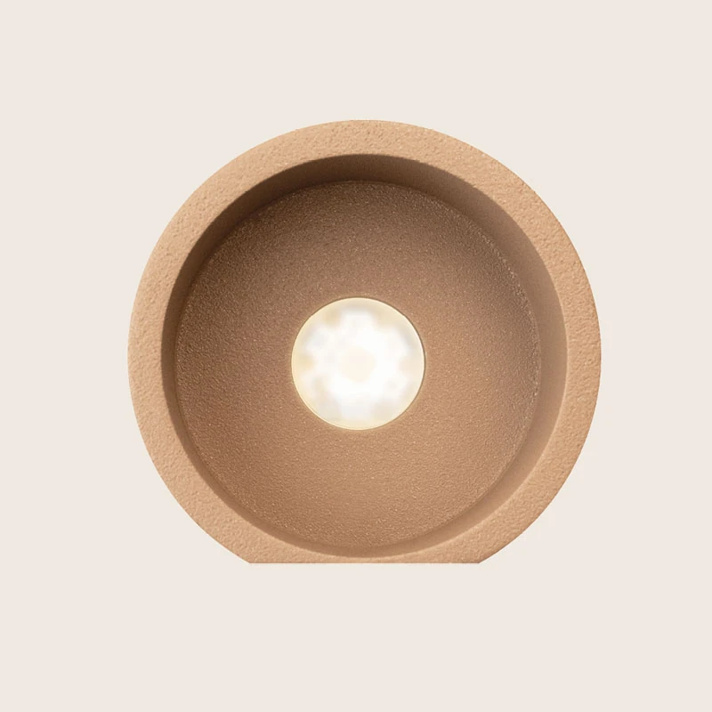 Lauko sieninis LED šviestuvas 3W 3000K IP54 – pilkai rudas