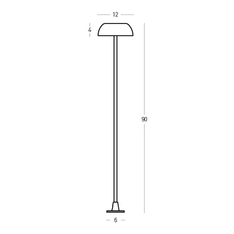 Lauko stulpinis LED šviestuvas 4W 3000K IP65 – matinis juodas