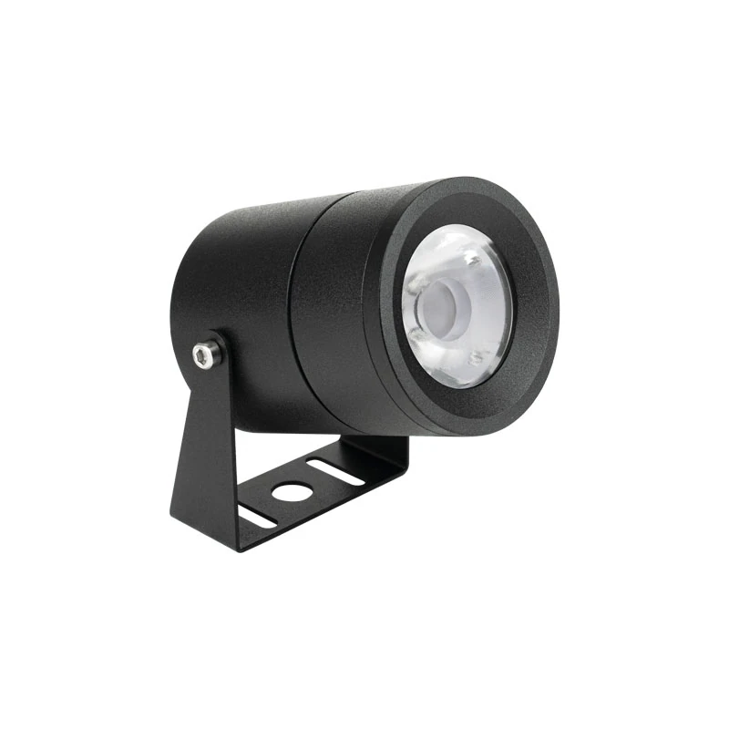 Lauko kryptinis LED šviestuvas 5W 3000K IP65 – matinis juodas