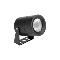 Lauko kryptinis LED šviestuvas 5W 3000K IP65 – matinis juodas - Nuotrauka 2