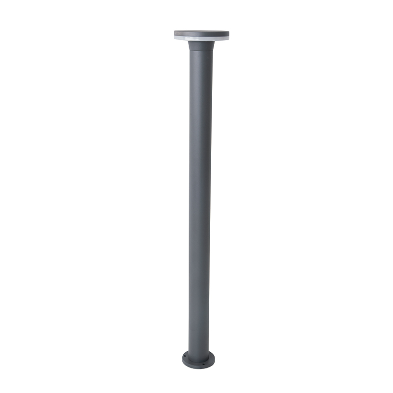 Lauko stulpinis šviestuvas 11W – cilindrinis, grafito spalvos, IP65 - Nuotrauka 3