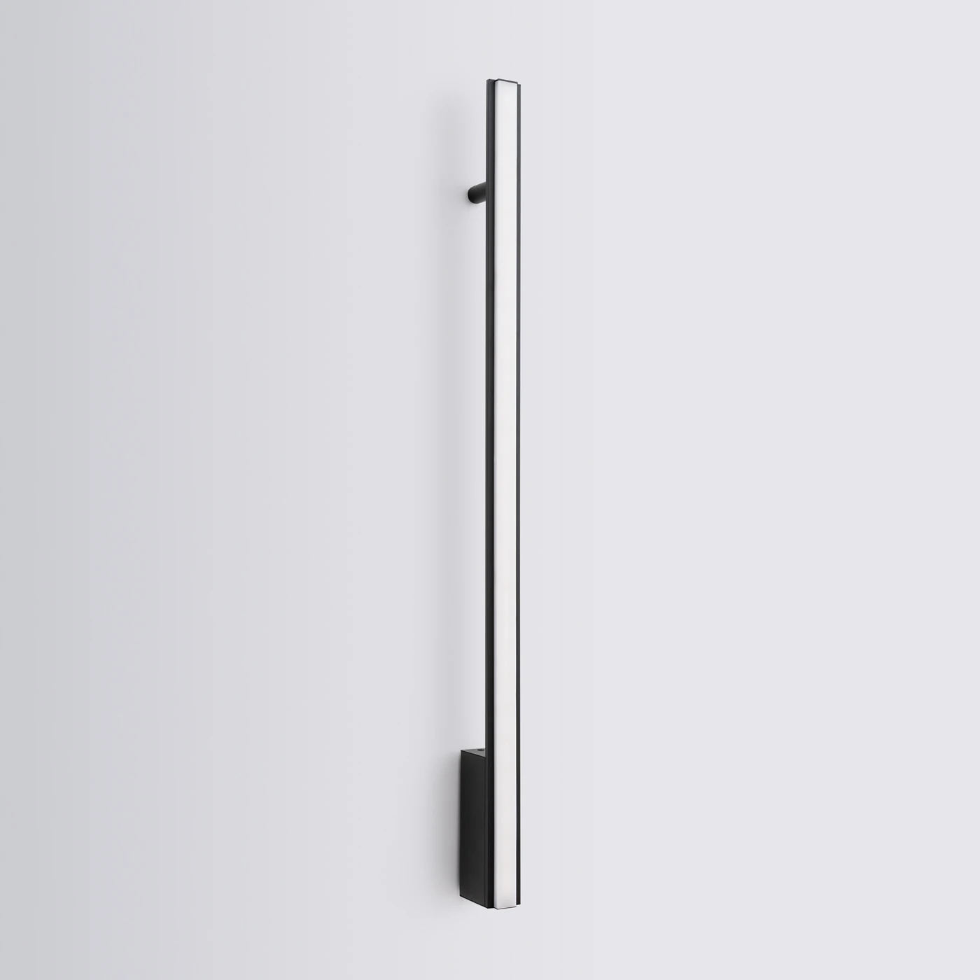 Wall lamp 88.5 cm – linear, black, warm LED light