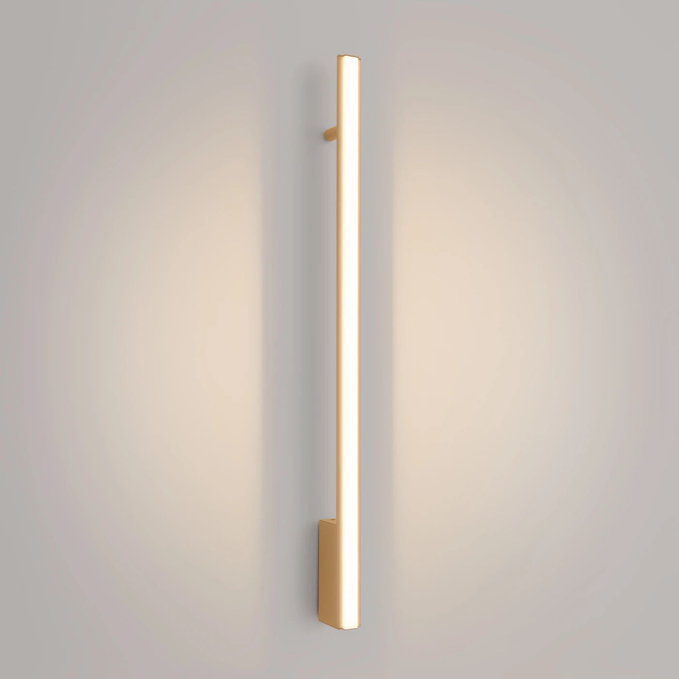 Wall lamp 88.5 cm – linear, gold, warm LED light