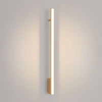 Wall lamp 88.5 cm – linear, gold, warm LED light - Image 4