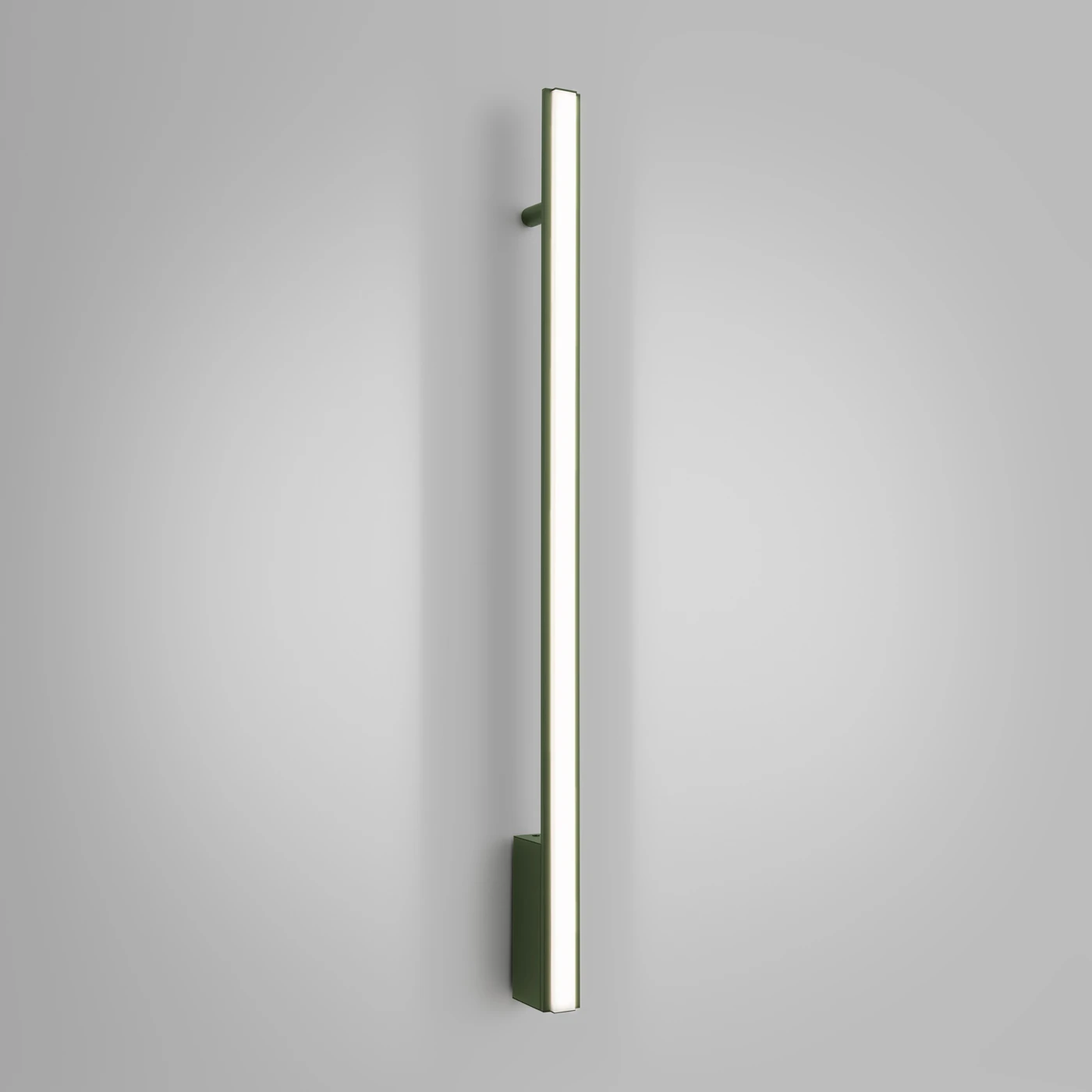 Wall lamp 12W – linear, olive green, CRI98