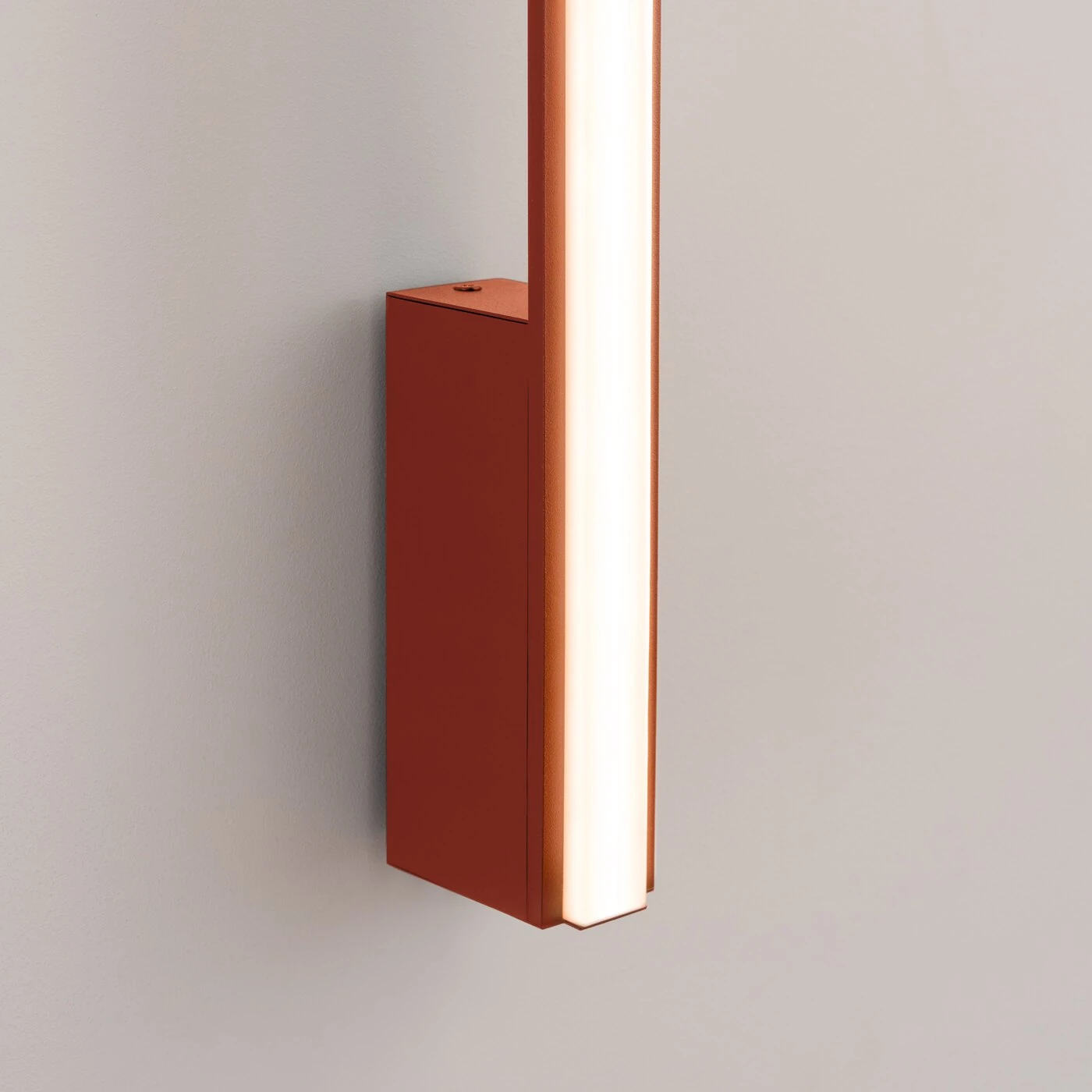 Sieninis šviestuvas 88,5 cm – linijinis, raudona, LED