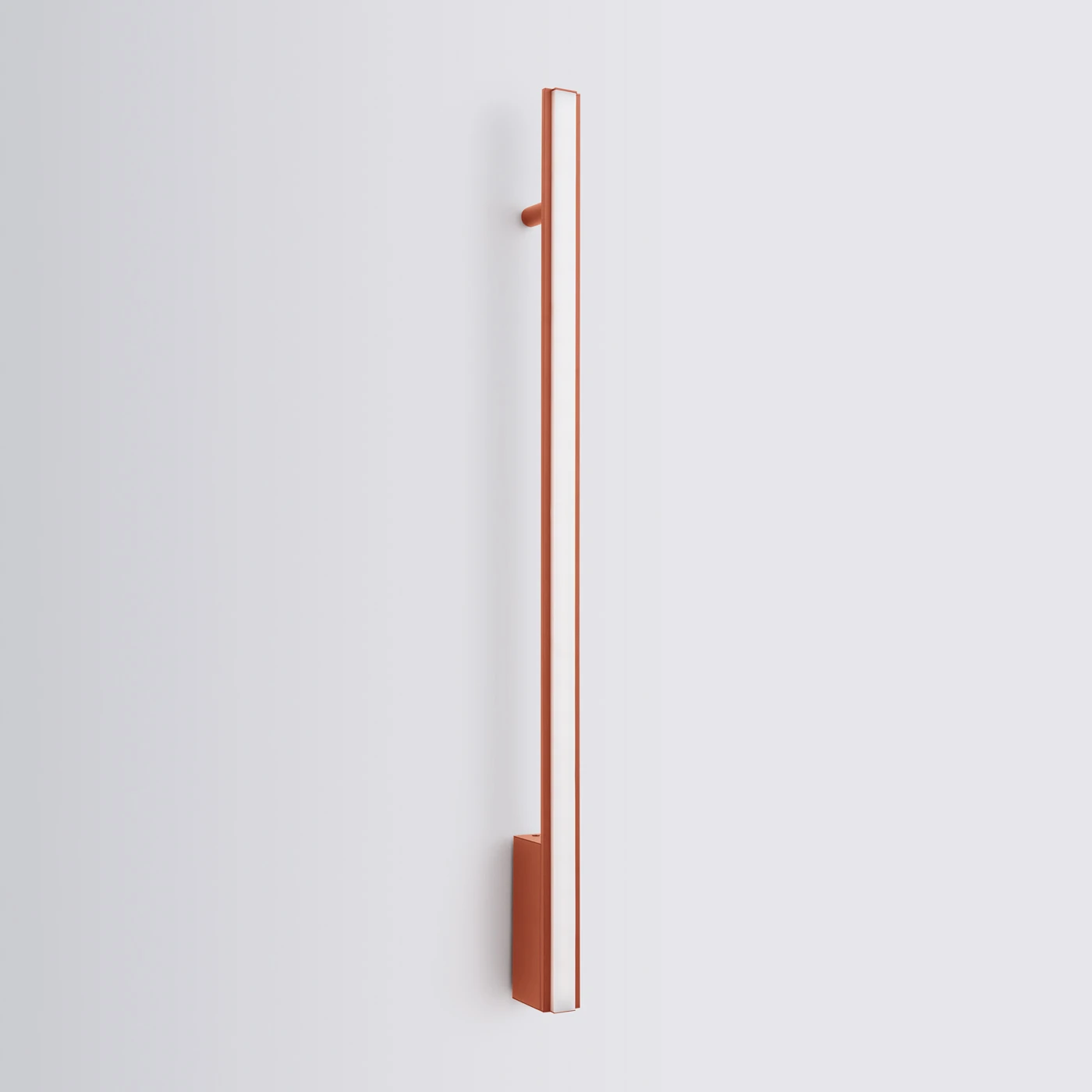 Sieninis šviestuvas 88,5 cm – linijinis, raudona, LED