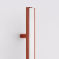 Wall lamp 12W – linear, red ochre, CRI98 - Image 6
