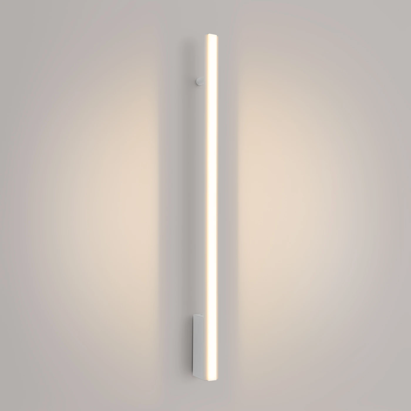 Sieninis šviestuvas 88,5 cm – linijinis, baltas, šilta LED šviesa