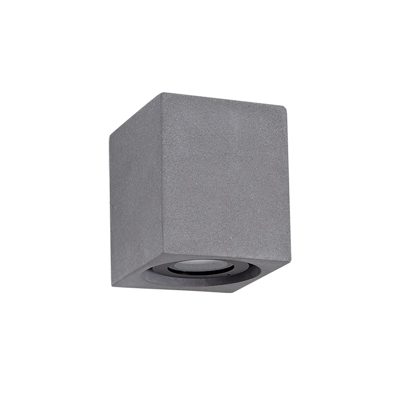LED Outdoor Wall Lamp 4W 3000K IP65 – rectangular, concrete, dimmable