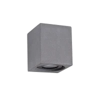 LED Outdoor Wall Lamp 4W 3000K IP65 – rectangular, concrete, dimmable - Image 1