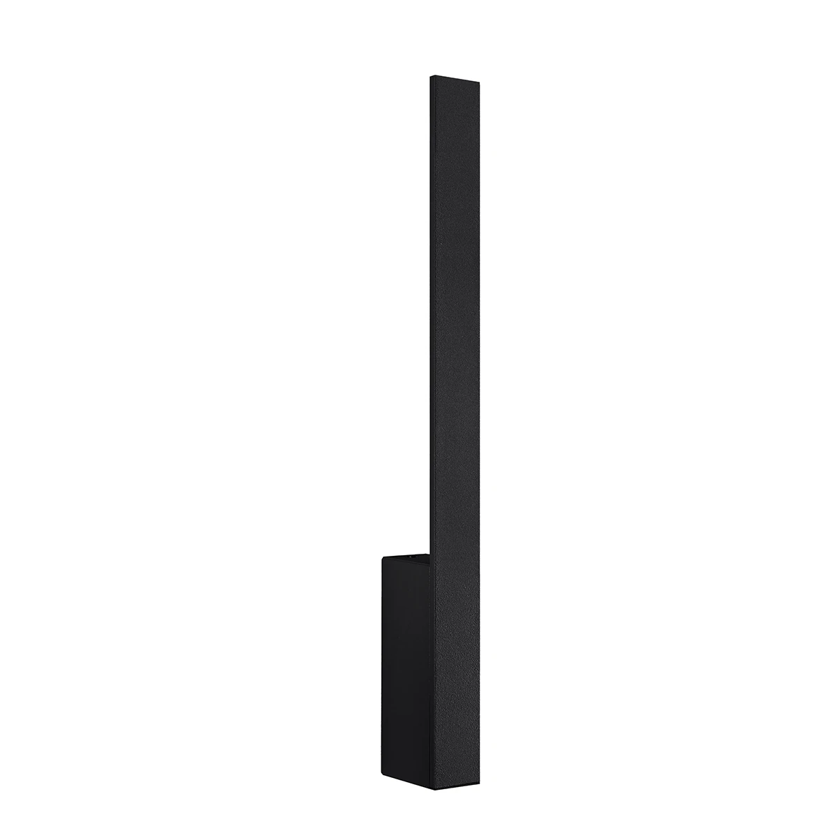 Wall light 50 cm – linear, black, warm LED glow