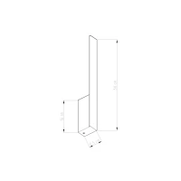 Wall lamp 50 cm – linear, gold, 9W LED - Image 8