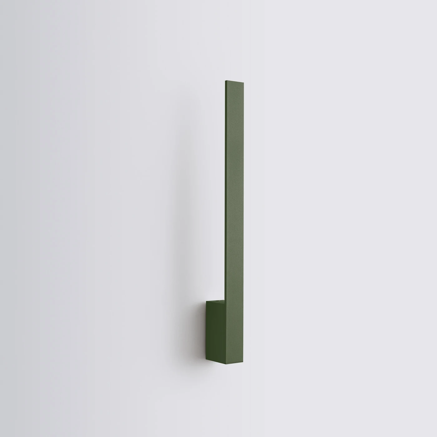 Wall lamp 50 cm – linear, olive green, warm LED