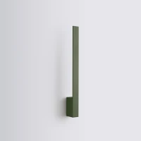Wall lamp 50 cm – linear, olive green, warm LED - Image 3
