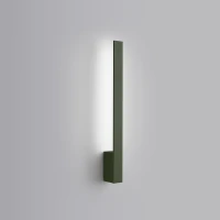 Wall lamp 50 cm – rectangular, olive green, LED 4000K - Image 1
