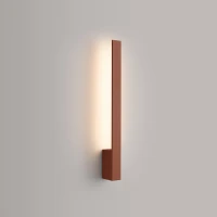 Sieninis šviestuvas 50 cm – linijinis, raudona, šilta LED šviesa - Nuotrauka 1