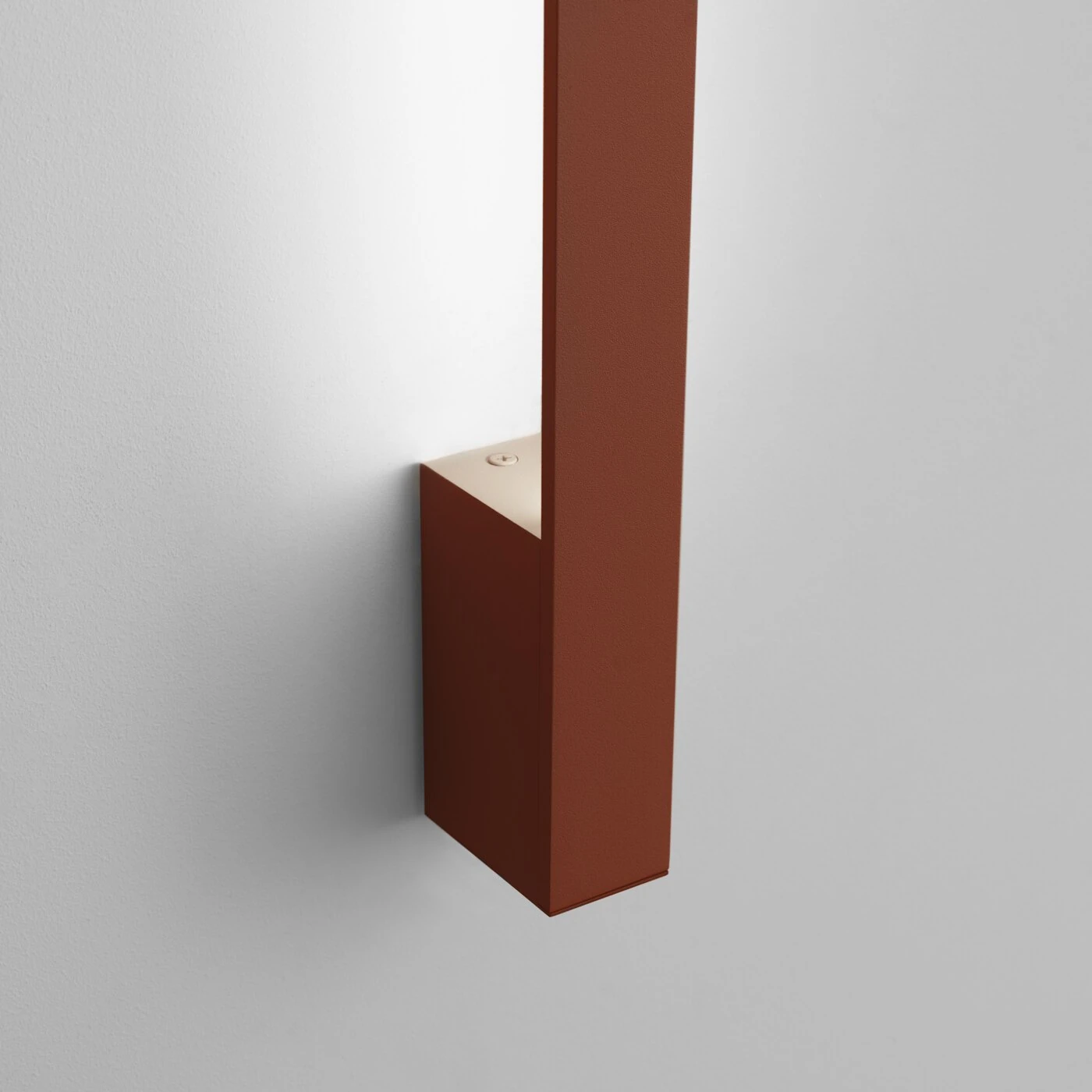 Wall lamp 50 cm – linear, red ochre, LED 9W