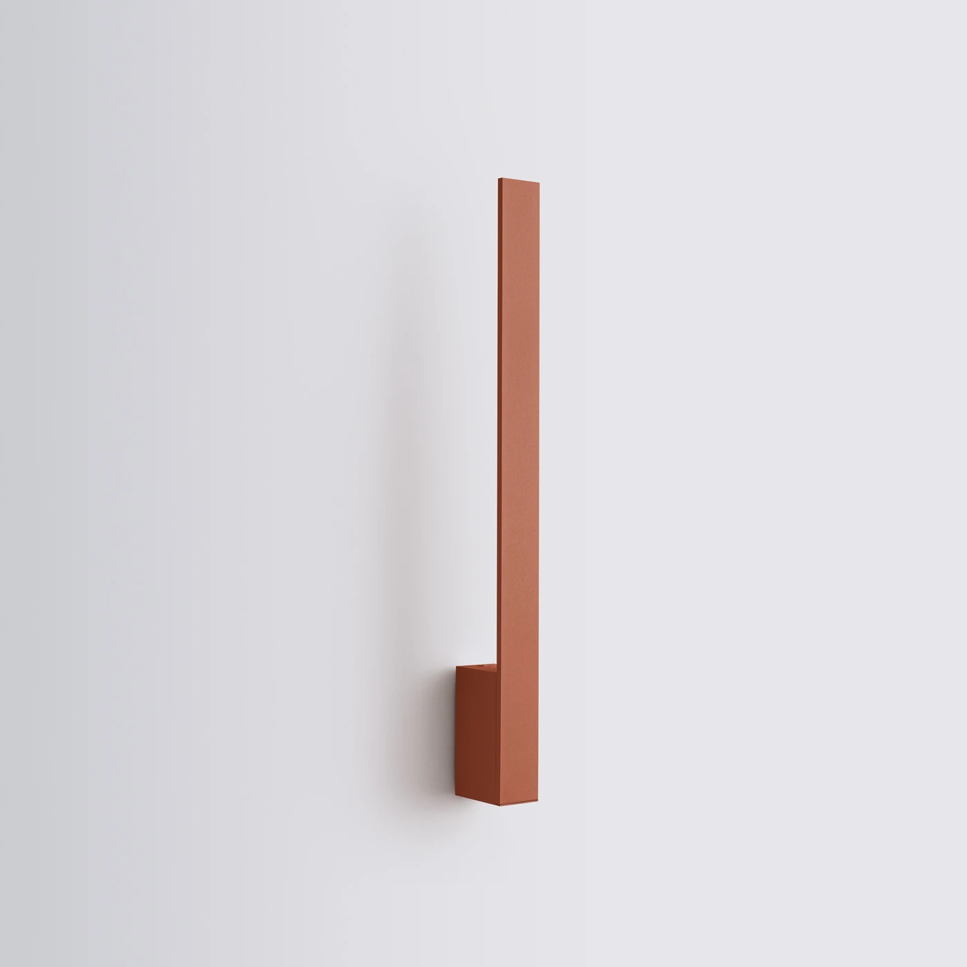 Wall lamp 50 cm – linear, red ochre, LED 9W
