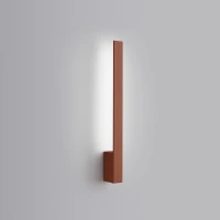 Wall lamp 50 cm – linear, red ochre, LED 9W - Image 1