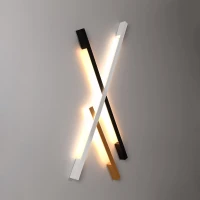 Wall lamp 70 cm – linear, black, warm LED light - Image 6