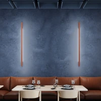 Wall lamp 70 cm – linear, red ochre, 13W LED - Image 10