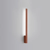 Wall lamp 70 cm – linear, red ochre, LED 4000K - Image 1