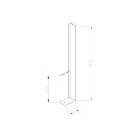 Sieninis šviestuvas 70 cm – linijinis, baltas, CRI95 - Nuotrauka 8