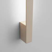 Sieninis šviestuvas 90 cm – linijinis, smėlio, LED 4000K - Nuotrauka 4