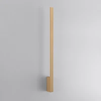 Sieninis šviestuvas 90 cm – linijinis, auksinis, šilta LED šviesa - Nuotrauka 3